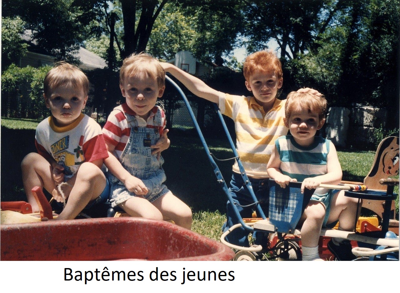 Baptêmes des jeunes